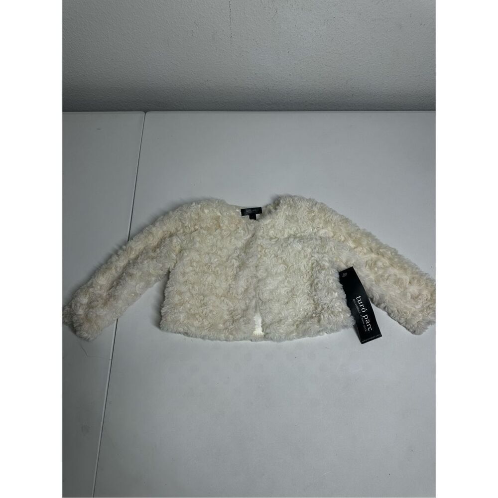 NWT Turo Parc Faux Fur Baby Jacket Coat Size 2T Lined Long Sleeve